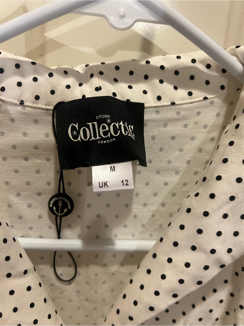 Collectif Dress Black Polka Dots